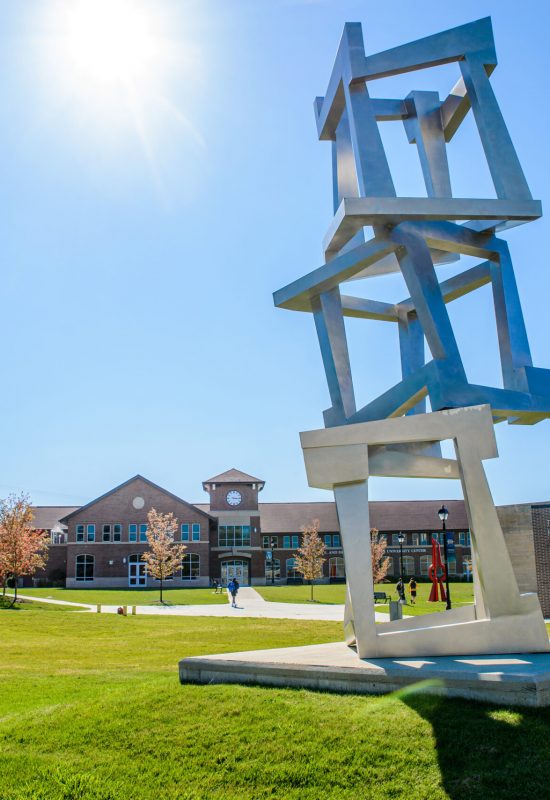 Chaos Sculpture on SHU campus